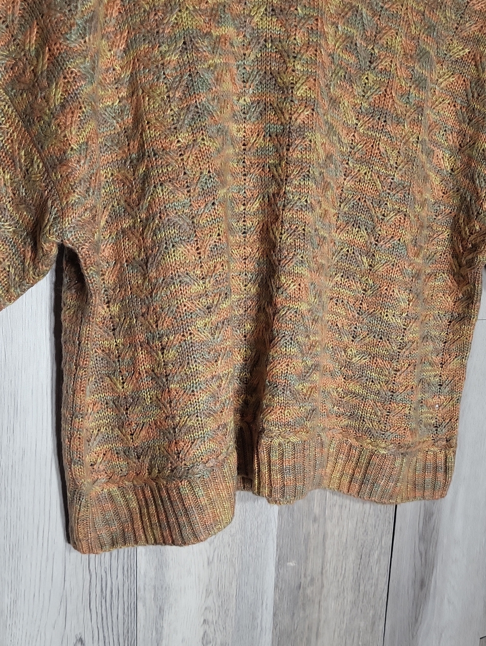 Madewell Womens XL Marled Knit Short Sleeve Sweater Pullover Oversized Cozy - Picture 5 of 9